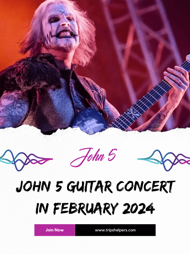 John 5 guitar concert in February 2024